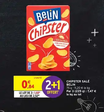 Intermarché Chipster Salé Belin offre