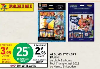 Intermarché Albums Stickers Panini offre