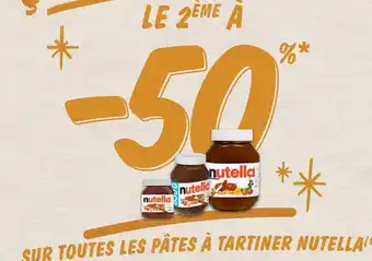 Intermarché Sur Touts Les Pâtes A Tartiner Nutella offre