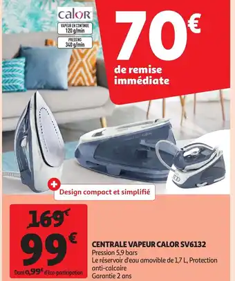 Auchan Centralle Vapeur Calor SC6132 offre
