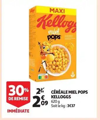 Auchan Céréales Miel Pops Kelloggs offre