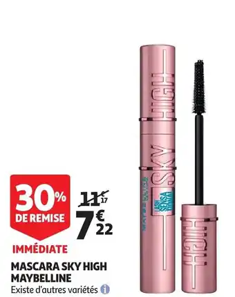 Auchan Mascara Sky High Maybelline offre