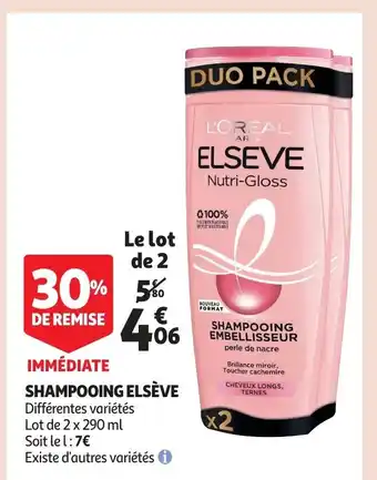 Auchan Shampooing Elséve offre