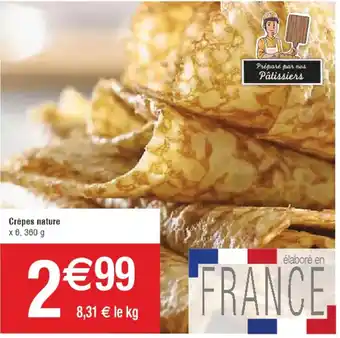 Cora x Carrefour Crépes Nature offre