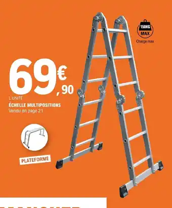 E.Leclerc Brico Échelle Multipositions offre