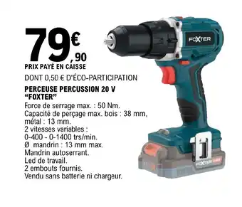 Perceuse Percussion 20 V "Foxter"