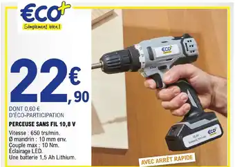 E.Leclerc Brico Perceuse Sans Fil 10,8 V offre
