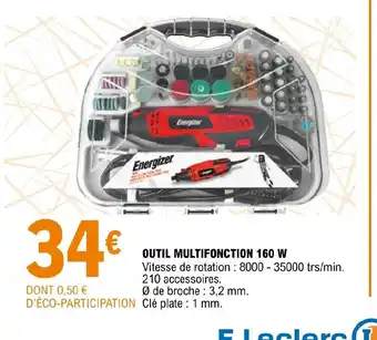 E.Leclerc Brico Outil Multifonction 160w offre