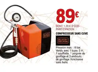 E.Leclerc Brico Compresseur Sans cuve offre