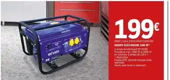 E.Leclerc Brico Groupe électrogène 2400w offre