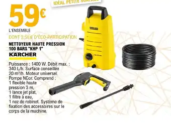 E.Leclerc Brico Nettoyeur Haute Pression 100 Bars KHP 1 Karcher offre