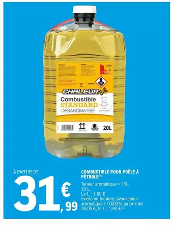Combustible Pour Poêle à pétrole