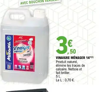 E.Leclerc Brico Vinaigre Menager 14 offre