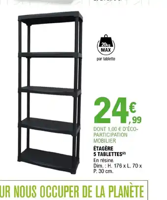 E.Leclerc Brico Étagère 5 Tablettes offre