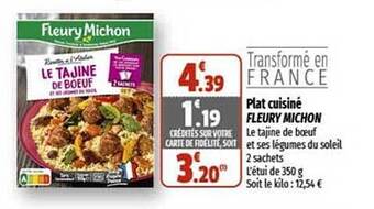 Coccimarket Plat cuisiné fleury michon offre