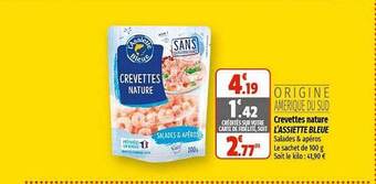 Coccinelle Express Crevettes nature l'assiette bleue offre