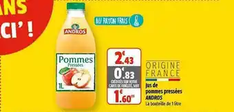 Coccinelle Express Jus de pommes pressées andros offre