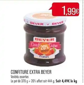 Match Confiture extra beyer offre