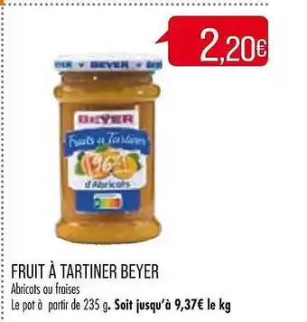 Fruit Ă tartiner beyer