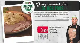 Match Choucroute garnie alsacienne offre