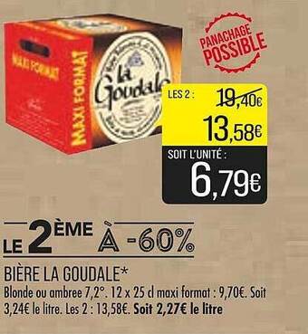 Match Bière la goudale offre