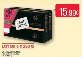 Match Café moulu carte noire offre