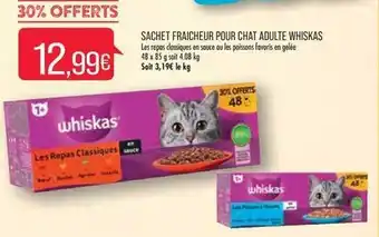 Match Sachet fraîcheur pour chat adulte whiskas offre