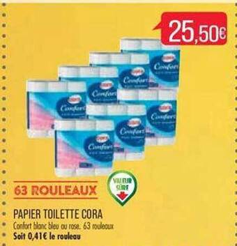 Match Papier toilette cora offre