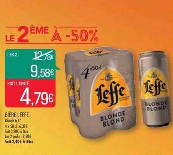 Match Bière leffe offre
