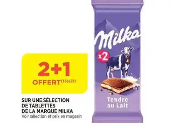 Maximarché Tablettes de la marque milka offre