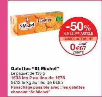 Monoprix Galettes offre