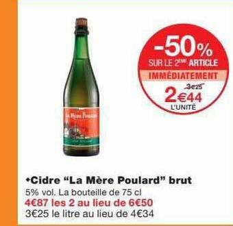 Monoprix Cidre offre