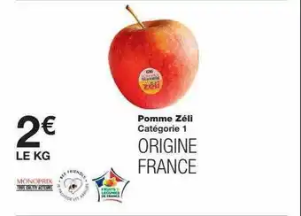 Monoprix Pomme zéli offre