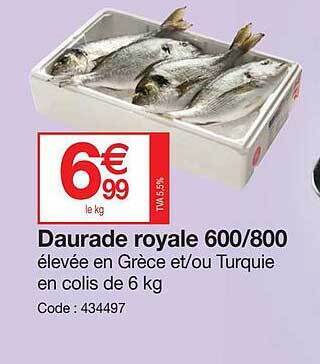 Promocash Daurade royale 600-800 offre