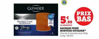 U Express Saumon fumé norvège guyader offre
