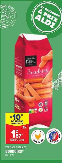ALDI Veritable délice boudoirs offre