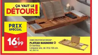 ALDI Home creation bathroom plateau baignoire offre
