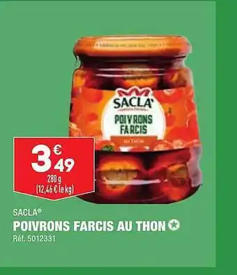 ALDI Sacla poivrons farcis au thon offre