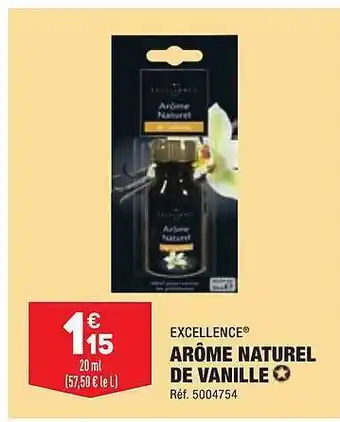 ALDI Excellence arôme naturel de vanille offre