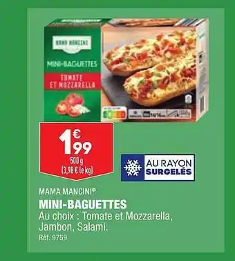 ALDI Mama mancini mini-baguettes offre