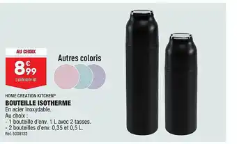 ALDI Home creation kitchen bouteille isotherme offre