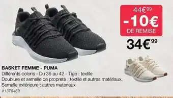 Costco Basket femme - puma offre