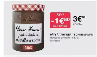Costco Pâte à tartiner - bonne maman offre