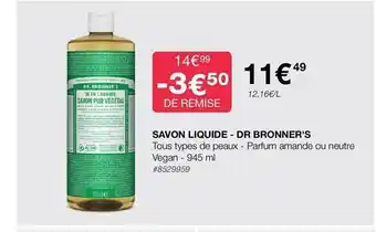 Costco Savon liquide - dr bronner's offre