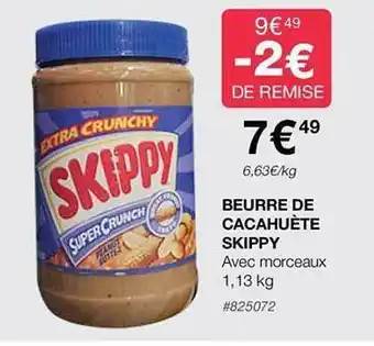 Costco Beurre de cacahuète skippy offre
