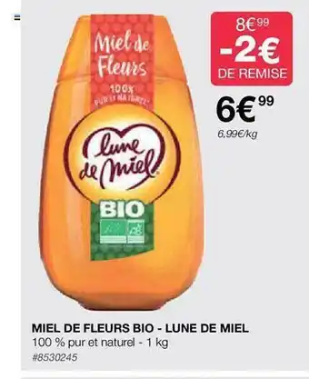 Costco Miel de fleurs bio - lune de miel offre