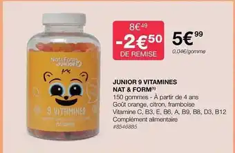 Costco Junior 9 vitamines nat & form offre