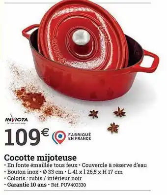 Cocotte mijoteuse invicta