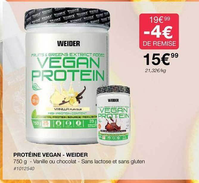 Promo Protéine vegan weider chez Costco