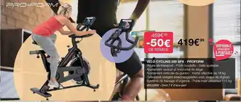 Costco Vélo cycling 500 spx - proform offre